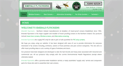 Desktop Screenshot of emeraldflyscreens.co.uk